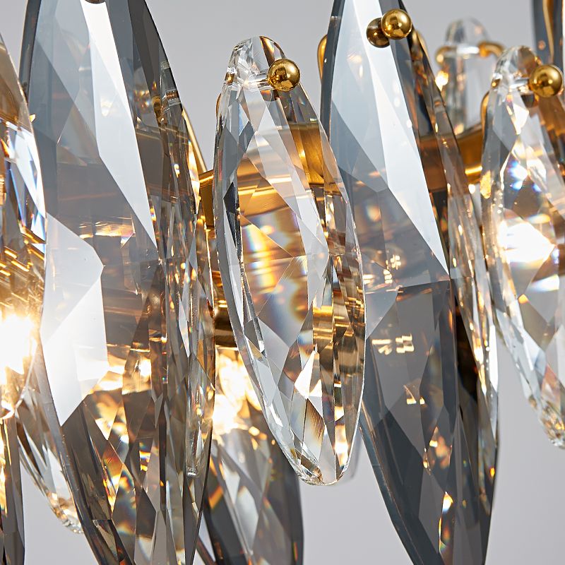 Geometry Shape Island Lights Modern Style Crystal 6 Light Island Lighting