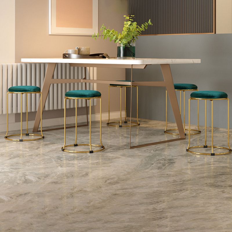 Gorgeous Standard Ottoman Pure Color Stain Resistant Velvet Footstool Ottoman