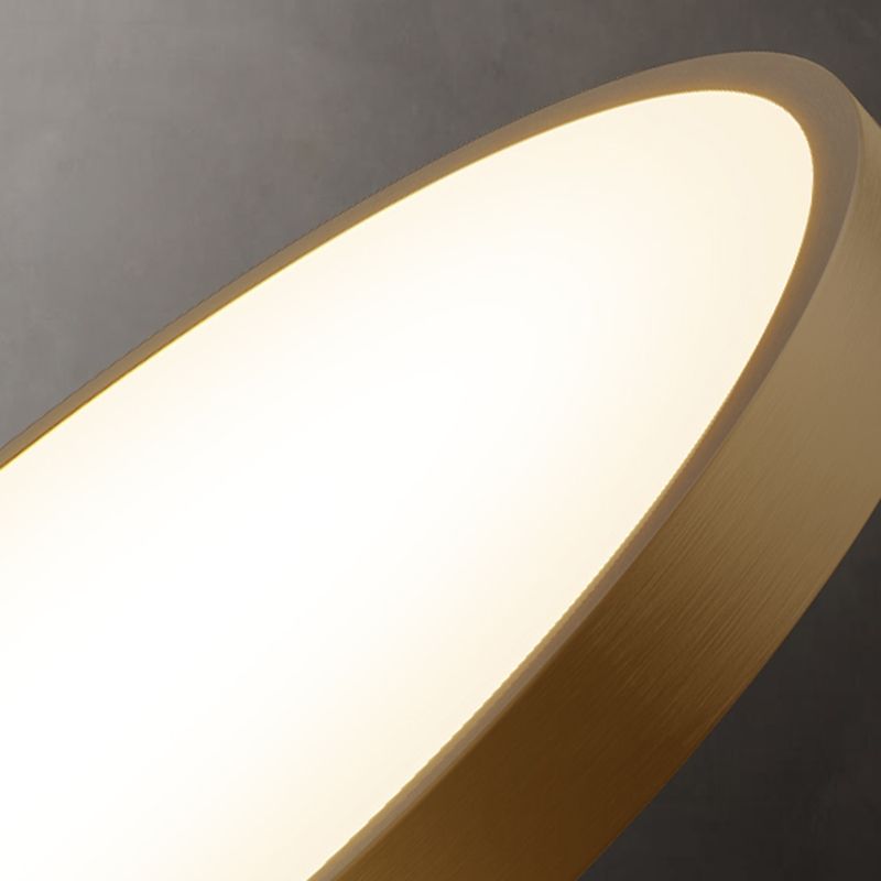 Minimalisme LED Plafond Opgezette Licht Cirkel Metaal Flush Mount Lamp voor Slaapkamer