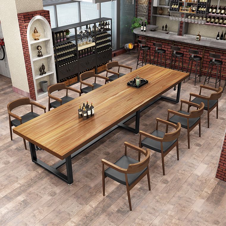 Contemporary Kitchen Dining Chairs Faux Leather Chairs with Wood Base