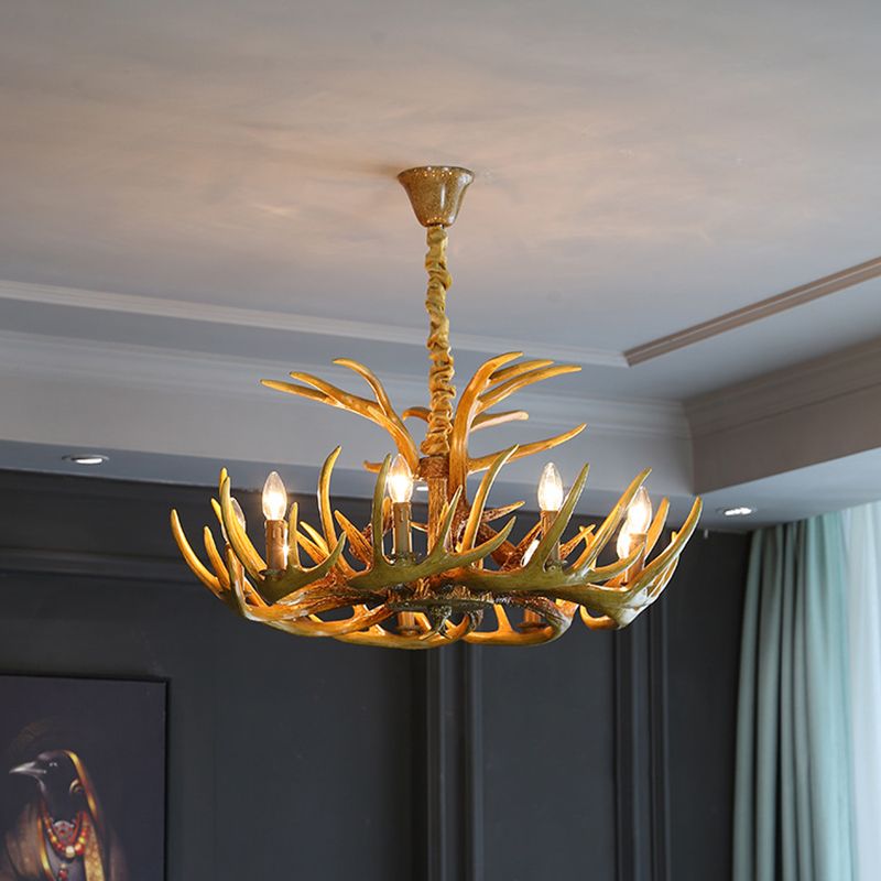 Lustre de corne fausse lustre
