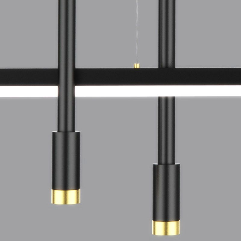 Modern Kitchen Pendant Lights Geometric Chandelier Lighting Fixtures with Acrylic Shade