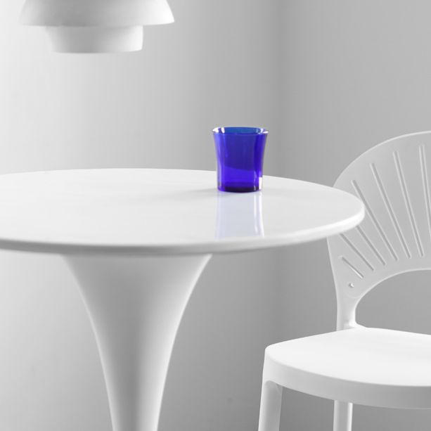 Contemporary Round Bar Stool Table Faux Marble and Stone Bar Table for Small Places