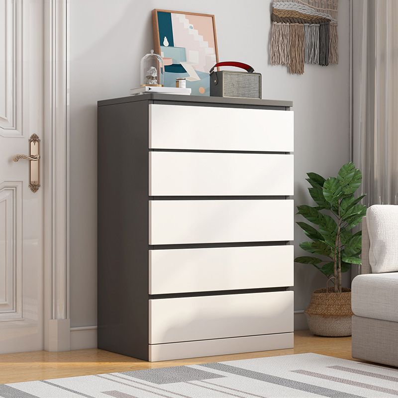 Modern Wood Accent Chest with Drawers Rectangle Chest 23.62" Long
