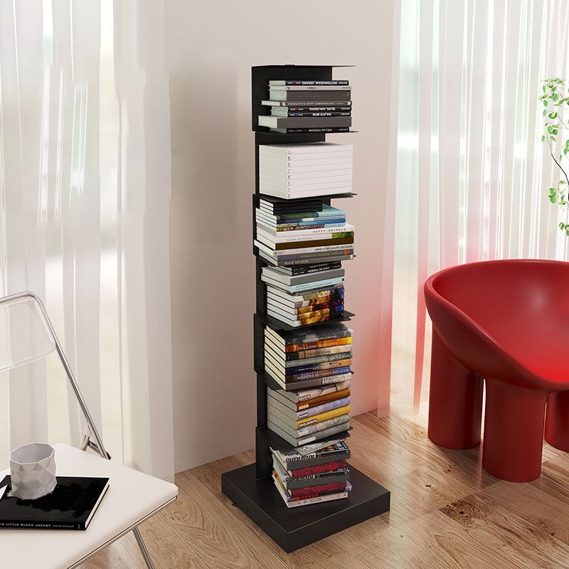 13.8" Wide Book Shelf Stainless Steel Shelf Bookcase Stackable Vertical