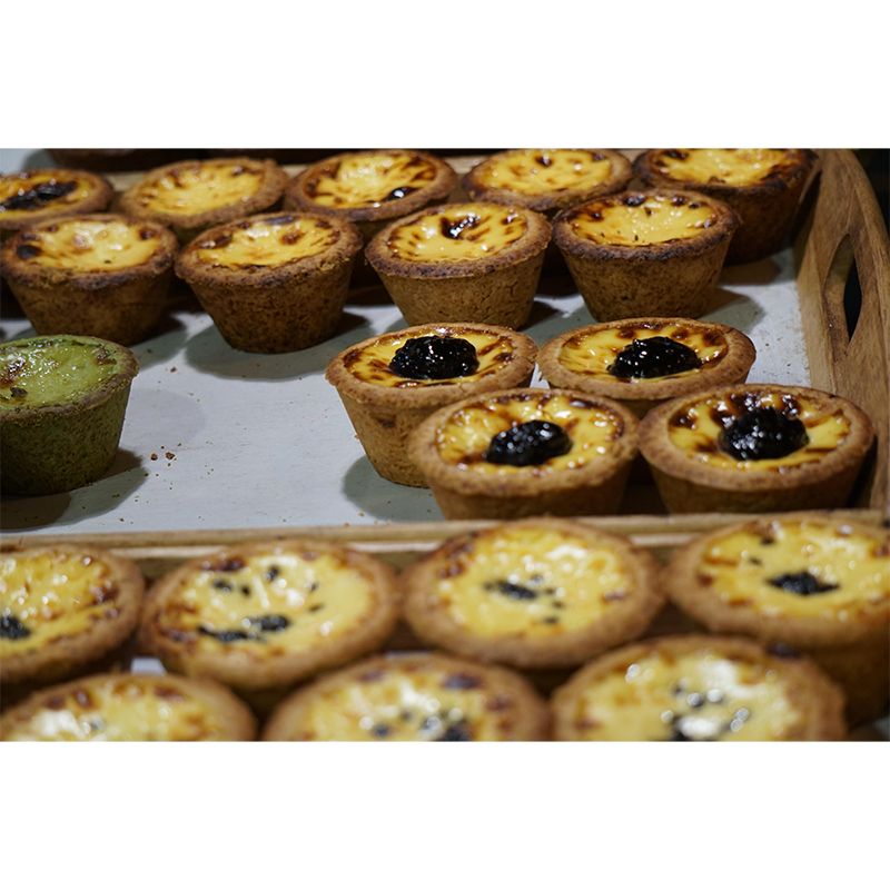 Modern Business Dessert Shop Murals Decor Egg-Tart Dessert Mural Wallpaper