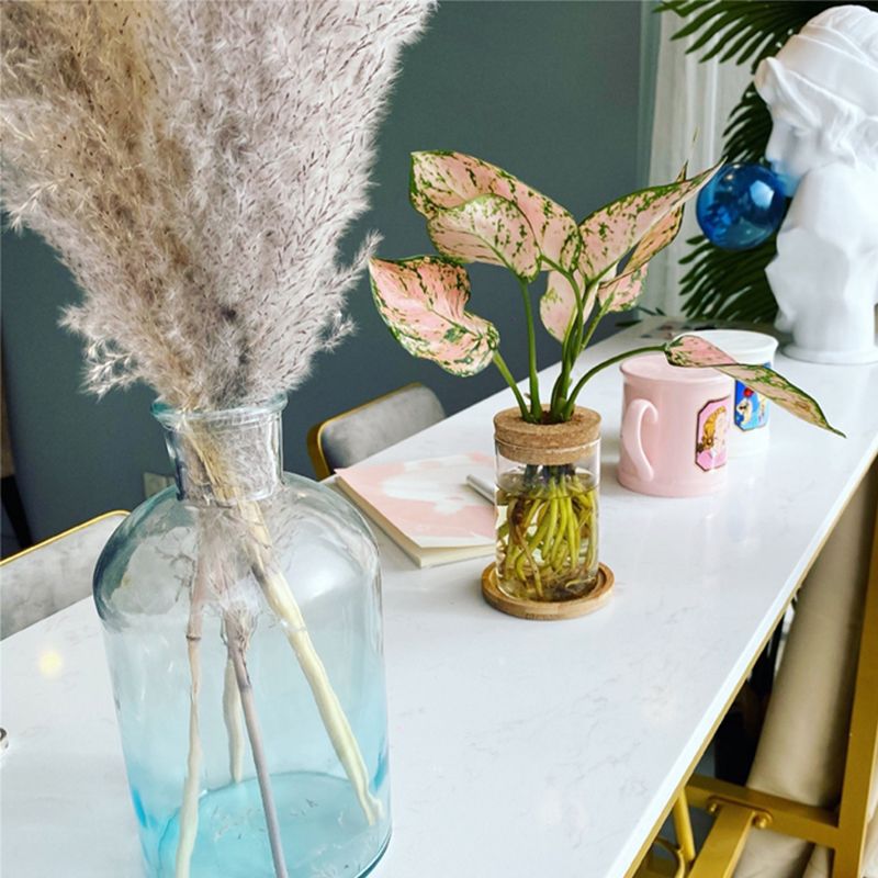 Mesa de barra de estilo glamour blanco en top de hierro dorado y mesa de té de leche de mármol falso mesa de barra de barra