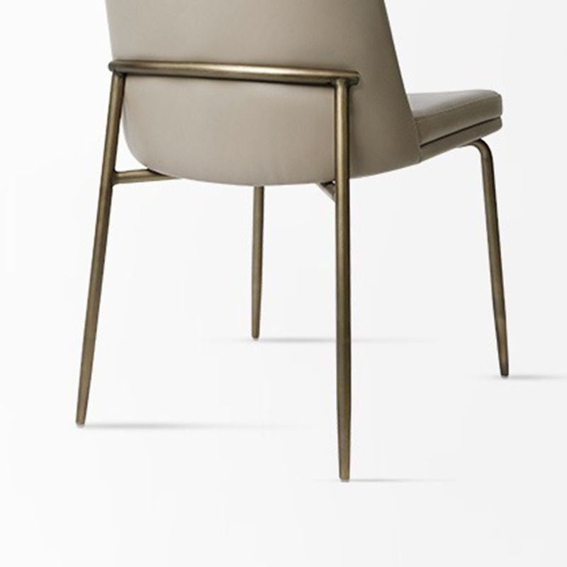 Upholstered Armless Dining Chairs Modern Indoor-Outdoor Chair