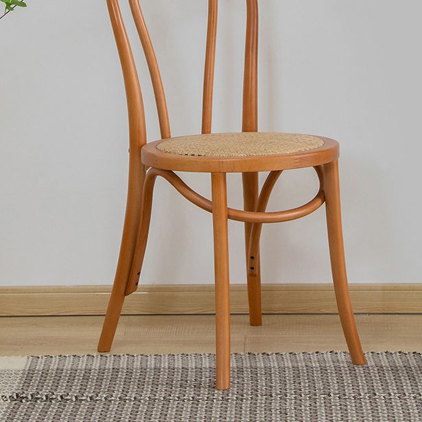 Armless Kitchen Dining Side Chair Wood Windsor Dining Side Chair