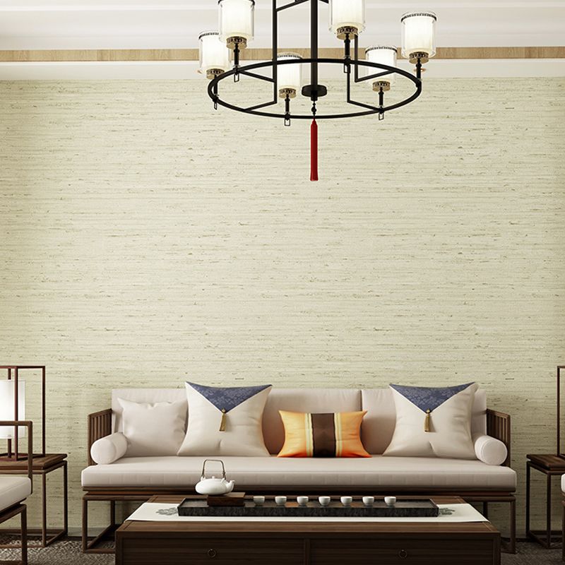 Waterproof Wallpaper Roll Simple Non-Woven Cloth Wall Decor with Stripe Pattern, 33' x 20.5"