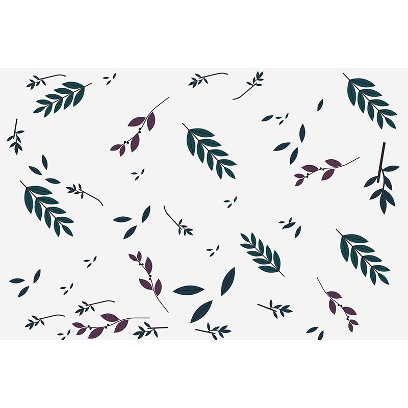 Illustration Wall Mural Tropical Plants Decorative Eco-friendly Wall Art