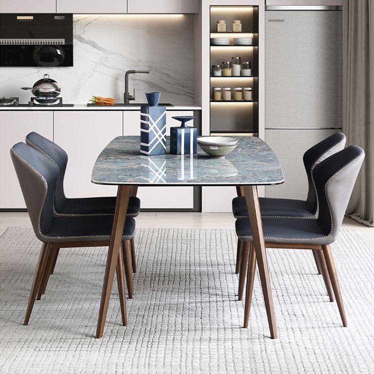 Modern Style Sintered Stone Top Dining Set 1/4/5/7 Pieces Dining Table with Chairs