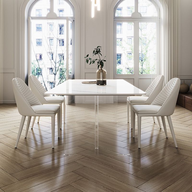 Contemporary Sintered Stone Dining Round Table Set 1/3/4/5 Pieces Dining Set
