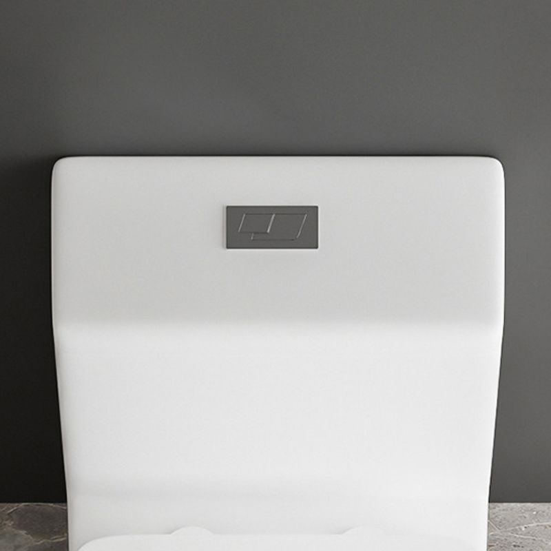 Contemporary 1-Piece Toilet Bowl Floor Mounted White Urine Toilet for Bathroom