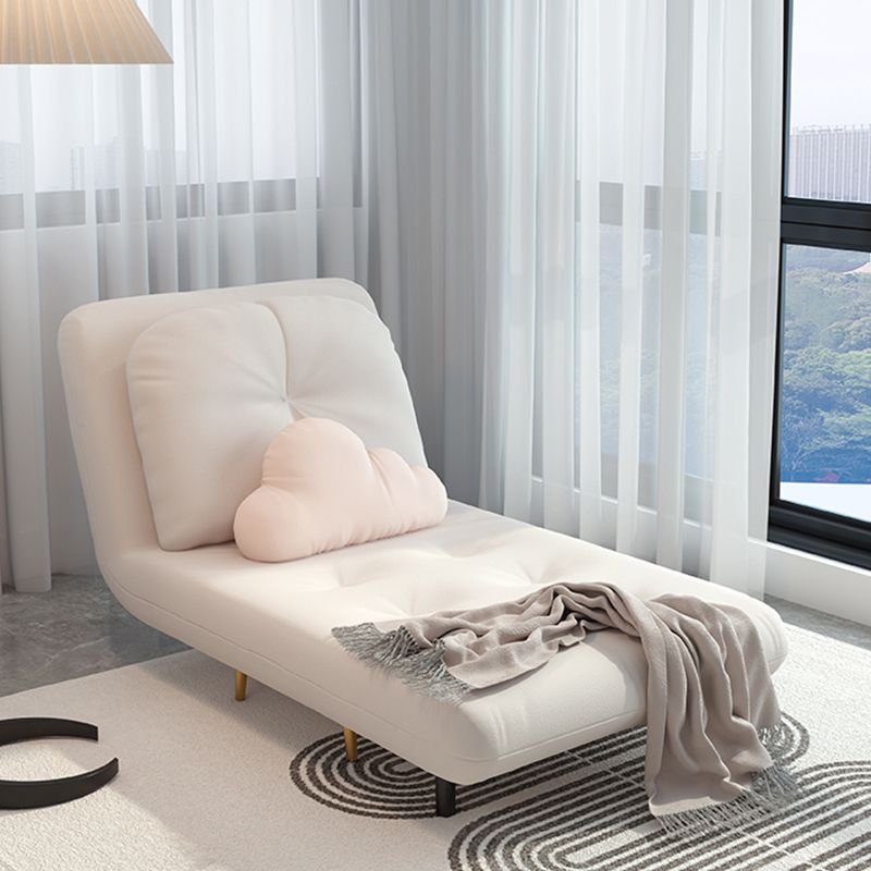 Tufted Upholstered Futon Chair with Mattress Glam Convertible Sofa