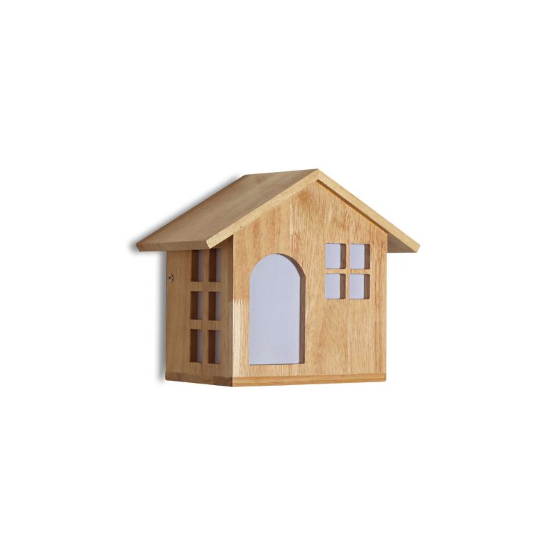 Garde d'enfants en forme de mur en bois beige d'applications beige pour le restaurant chambre à coucher