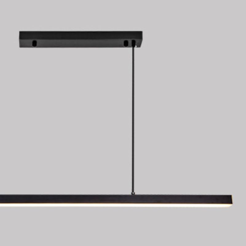 Black Metal Ceiling Light Modernism LED Kitchen Island Lighting for Home