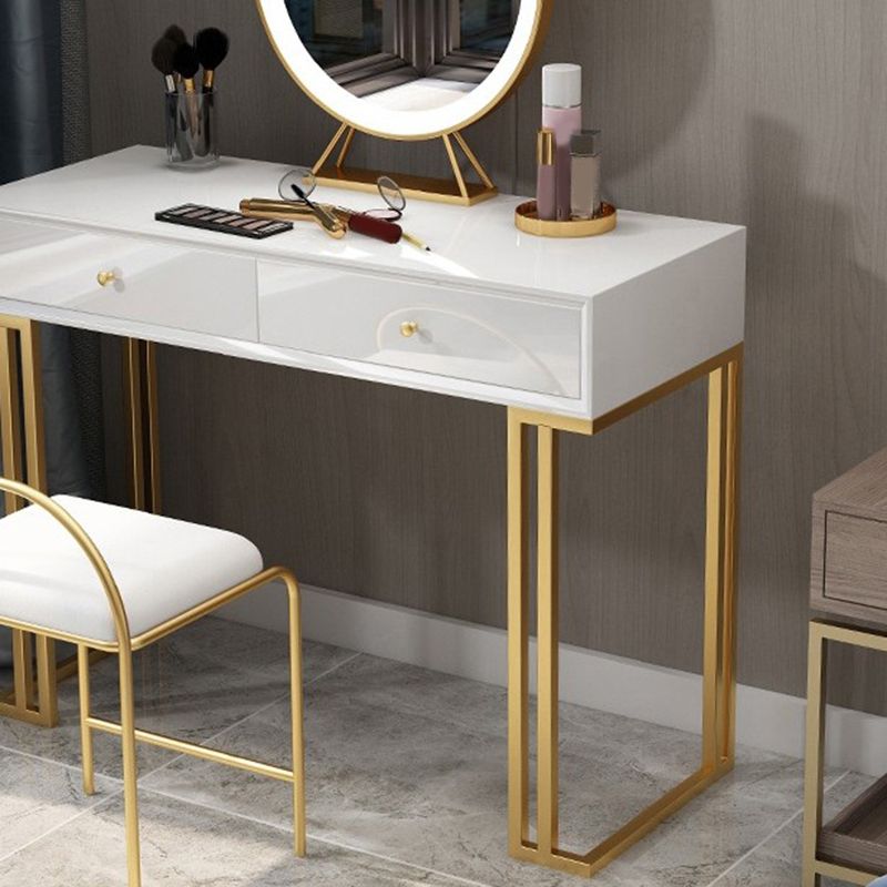 Glam Makeup Counter 18.11" Wide Vanity Tables with 2 Storage Drawers