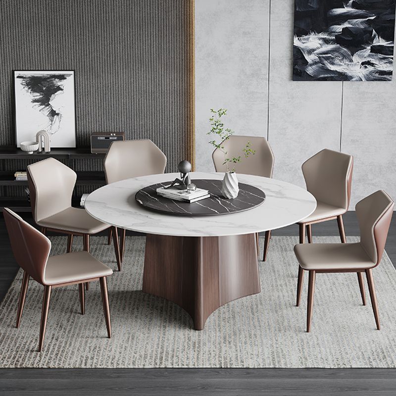 Contemporary 1/3/4/7/11 Pieces Furniture Round Stone Dining Set for Home