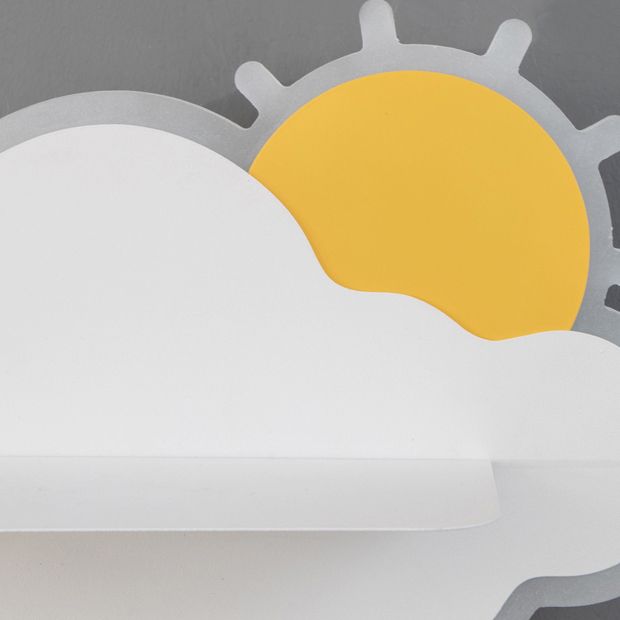 Modern Style Cloud Shaped Sconce Light Fixtures Metal 1 Light Wall Mounted Lighting