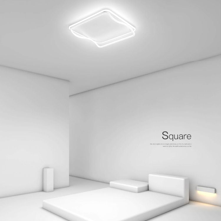 Fixation de la lumière du Square Fixtures de lumière Acrylique Simplicité moderne Simplicité-Fixation du Mont Light pour la chambre