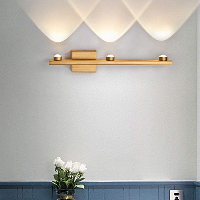 Aluminum Linear Wall Light Fixture Postmodern LED Up Down Wall Sconce