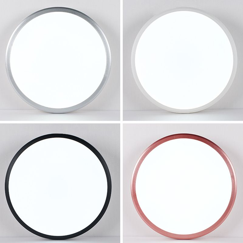 Superdünne, runde Einbauleuchten, 1-flammige, moderne Deckenleuchten aus Acryl, Einbau