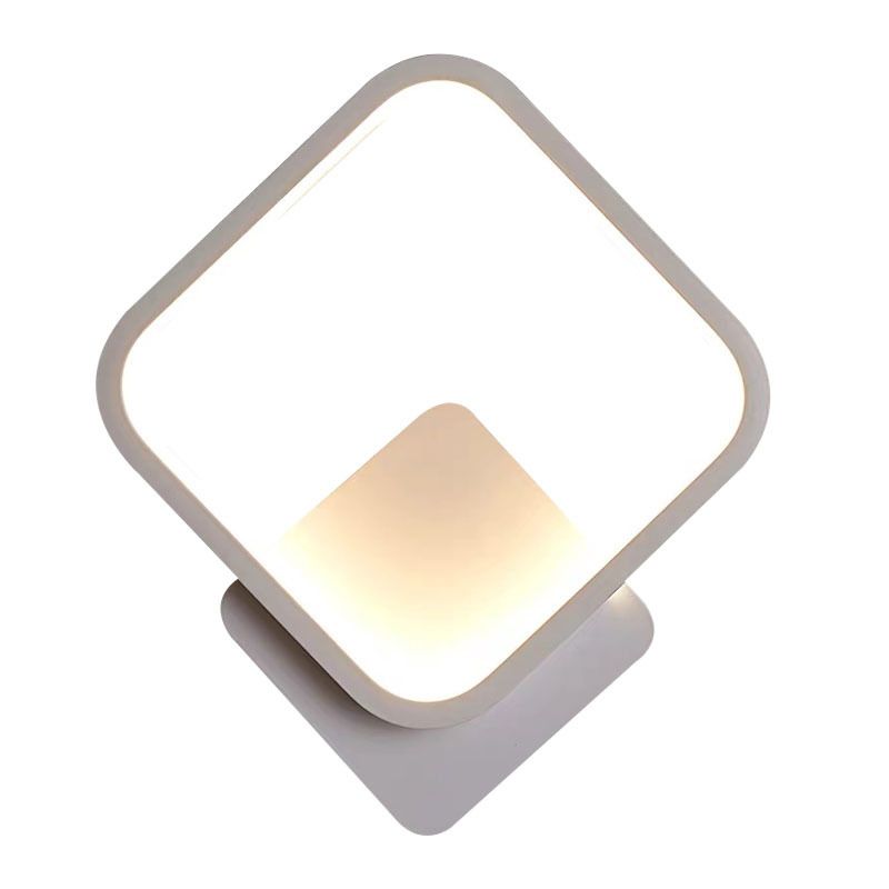 Square Wall Light Sconces Modern Metal 1 Light Wall Mount Light Fixture