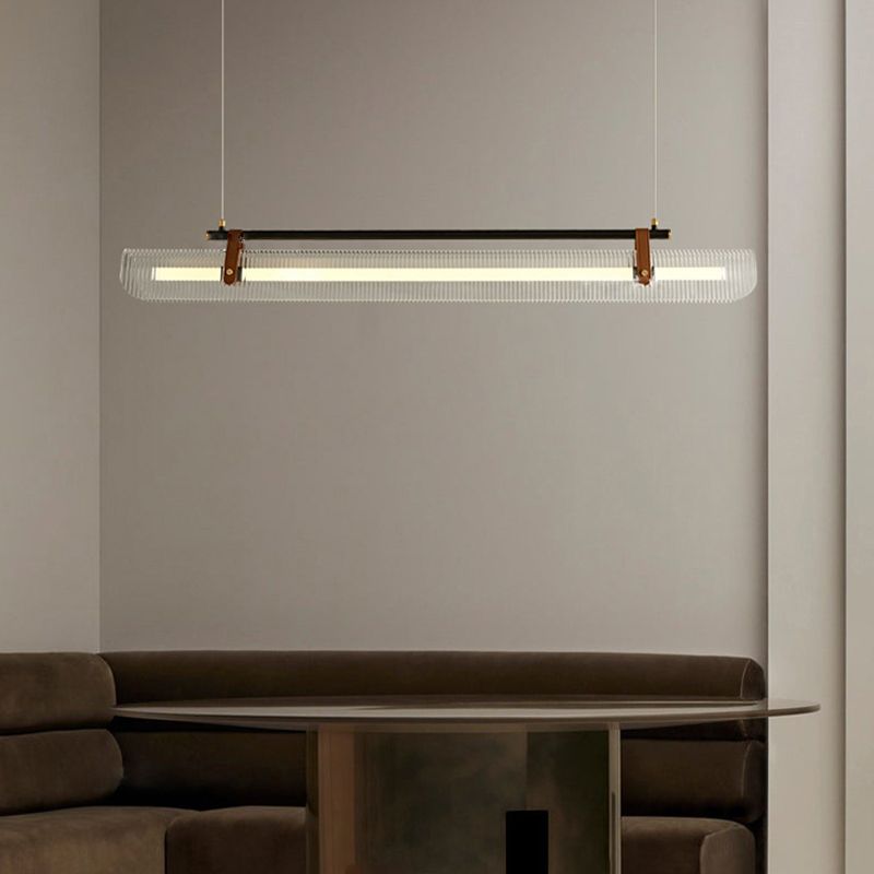 Single Golden/Black Modernism Island Lighting Unique LED Ceiling Light for Kitchen