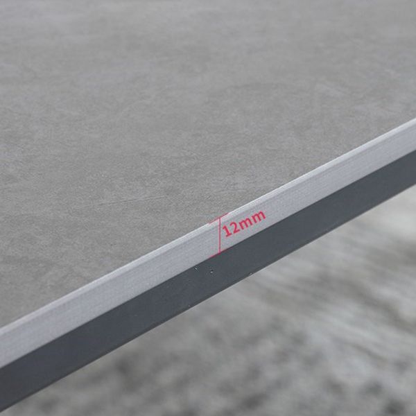 1/3/4/5/7 Pieces Modern Dining Set with Grey Top Table and Leather Chairs Dinette Set