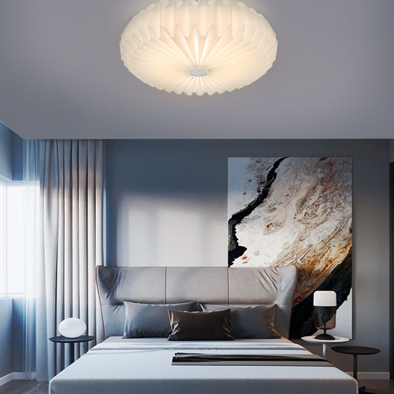Round Flush Mount Ceiling Light 1 Light Acrylic Minimalist Flush Mount Ceiling Light for Bedroom