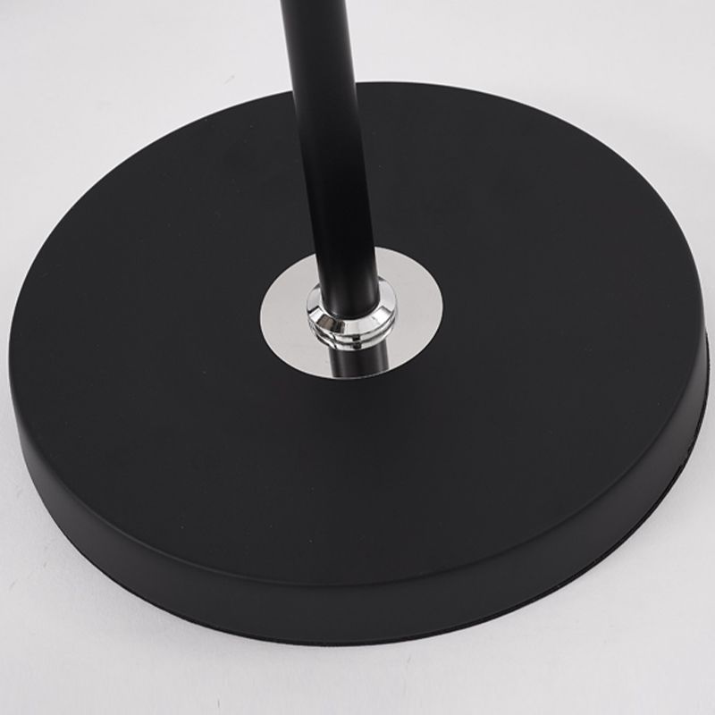 Linear Shape Metal Floor Light Modern Style 1 Light Floor Light Fixtures in Black