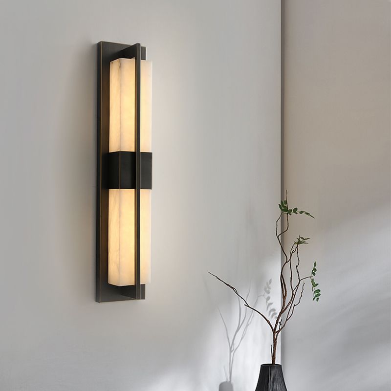 Eigentijdse muurlichtwagentjes met marmeren schaduw voor slaapkamer woonkamer