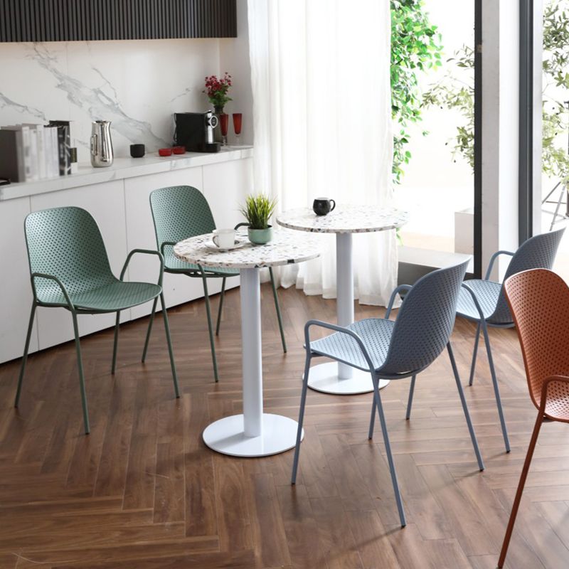 Mesa de comedor de estilo industrial, muebles de hogar de piedra para comedor