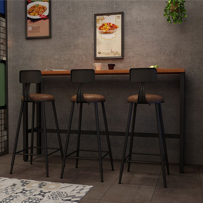 Industrial Rectangle Solid Wood Bar Table Set 1/3/4 Pieces Counter Table with High Stools