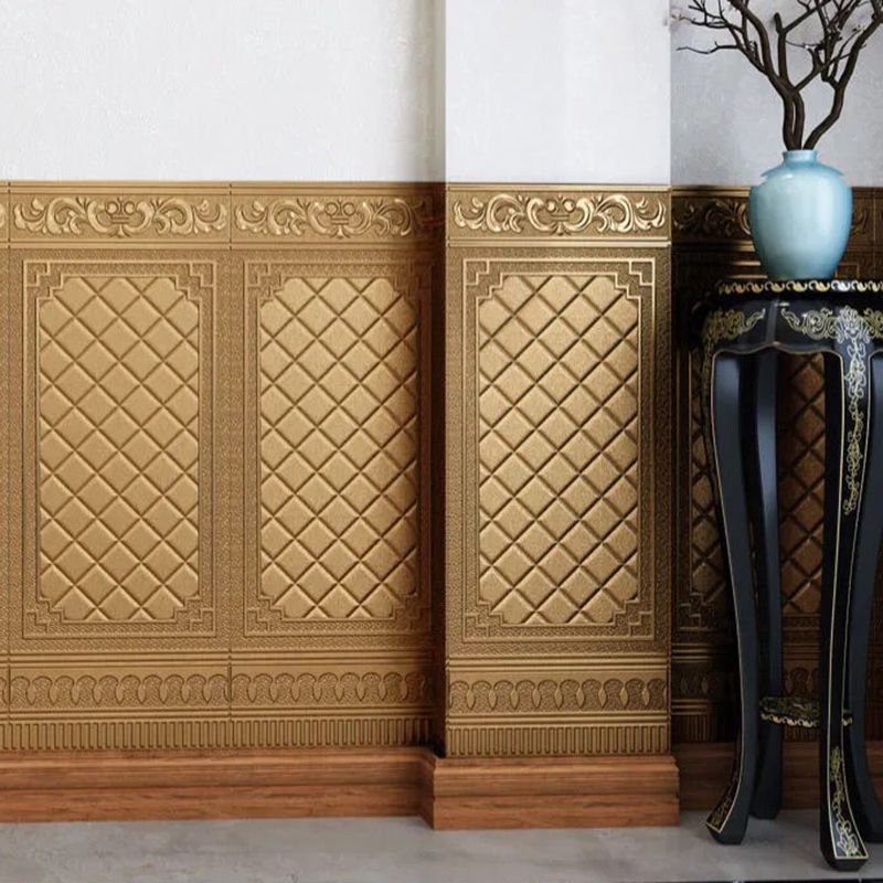 Contemporary Wall Plank 3D Print Bathroom Living Room Wall Panels Set of 10