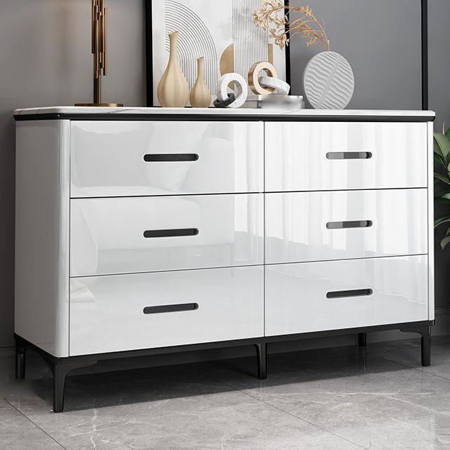 Contemporary Bedroom Storage Chest Stone Chest with Black Legs