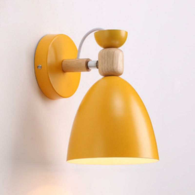 Metal Flare Wall Mounted Lamps Modern Style 1 Light Wall Mount Lighting
