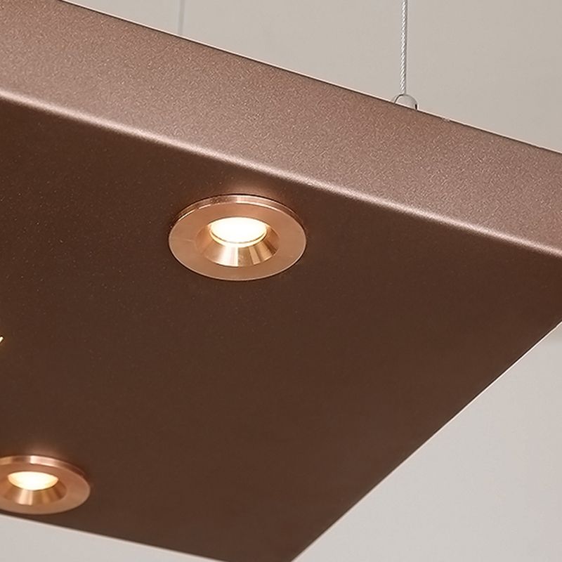 Squared Island Pendant LED Acrylic Modern Ceiling Pendant Light for Dining Room