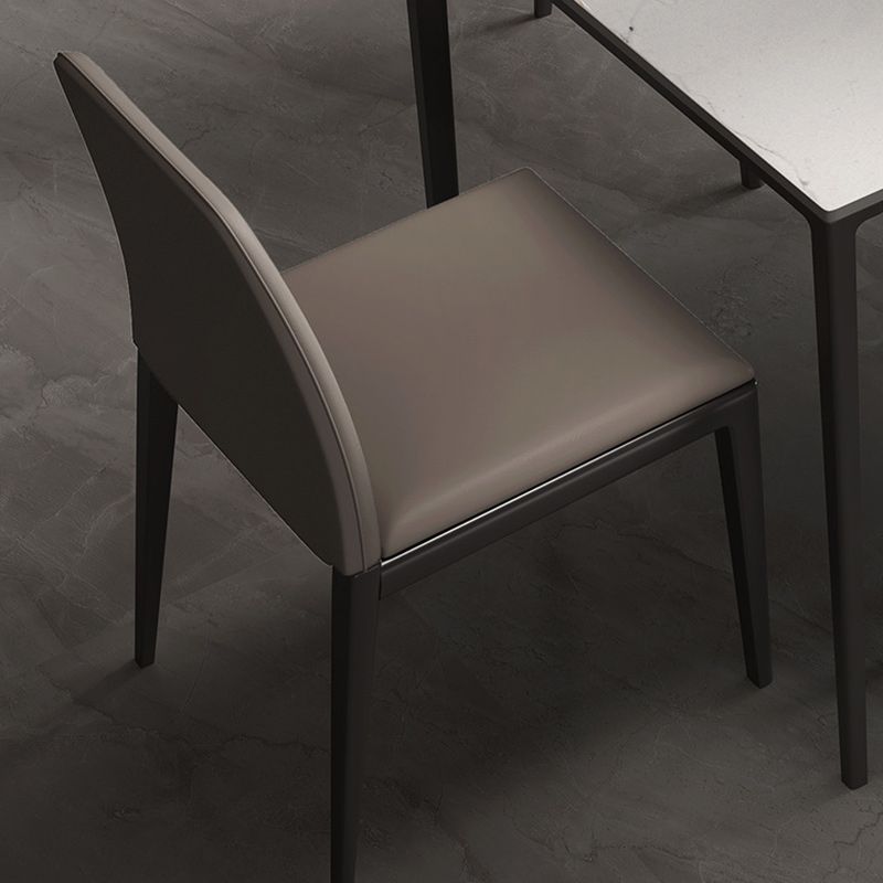 Designer Style 1/2/5/7 Pieces Dining Set Sintered Stone Top Table with Leather Chairs