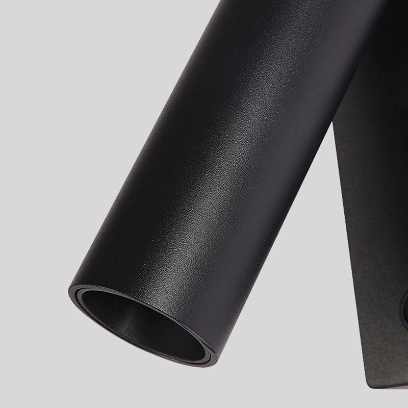 Éclairage d'applications à LED simple Dispose de luminaire mural cylindrique avec nuance métallique