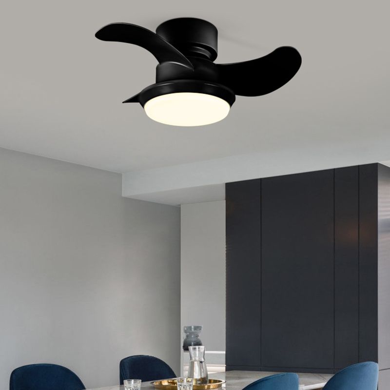 Metal Fan Shape Ceiling Fan Kid Style Single-Light Ceiling Fans Fixtures