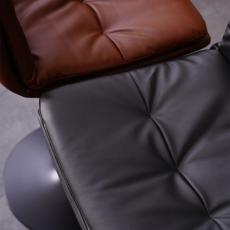 Contemporary Liftable Bar-stool PU Leather Bar Stool with Metal Legs