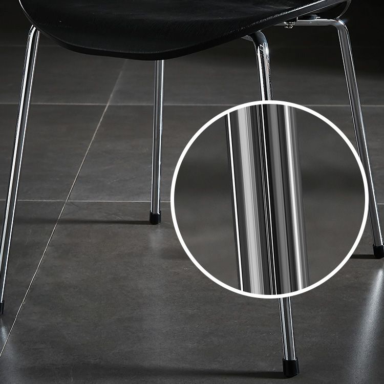 Sillas sin brazos para comedor con respaldo lateral, sillas laterales para comedor interior con patas de metal
