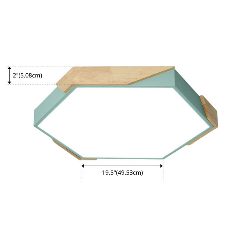 Macaron Color Flush Mount Cute Children's Room Bedroom Balcony Living Room Modern Minimalist Style Energy-saving Lamps