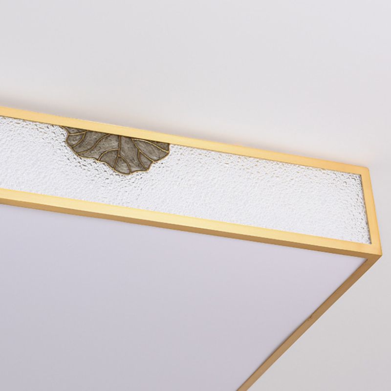 Modern Ceiling Lamp Geometric LED Flush Mount Light Fixture with Acrylic Shade for Bedroom