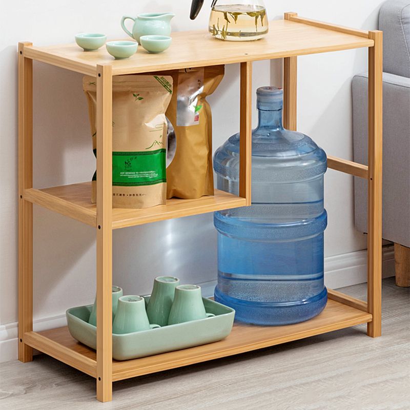 11" Wide Contemporary Corner Table Wood Natural Accent Side Table