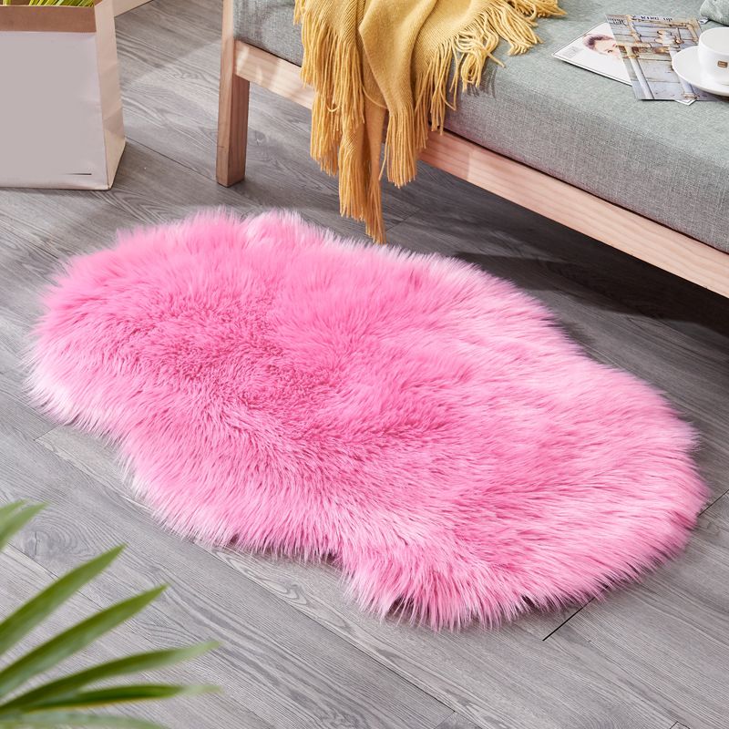 Shag Natural Indoor Rug Multi Colored Plain Rug Pet Friendly Stain Resistant Non-Slip Area Carpet for Room