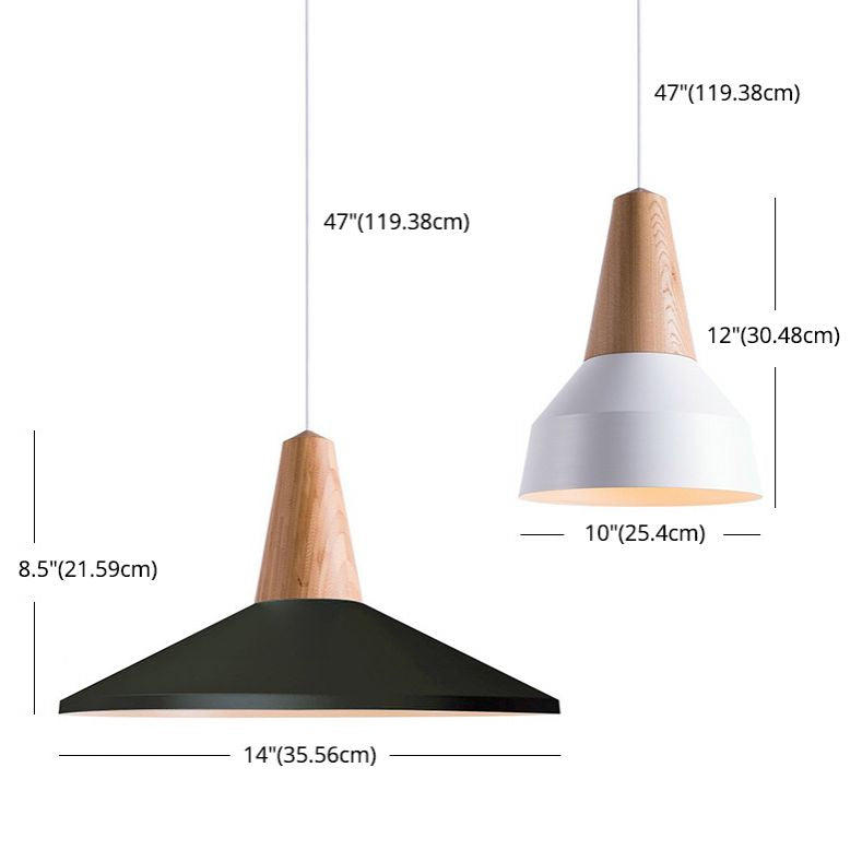Trota in legno in metallo Trota sospesa a sospensione Simplicità Simplicità Apparecchio di illuminazione a sospensione per camera da letto