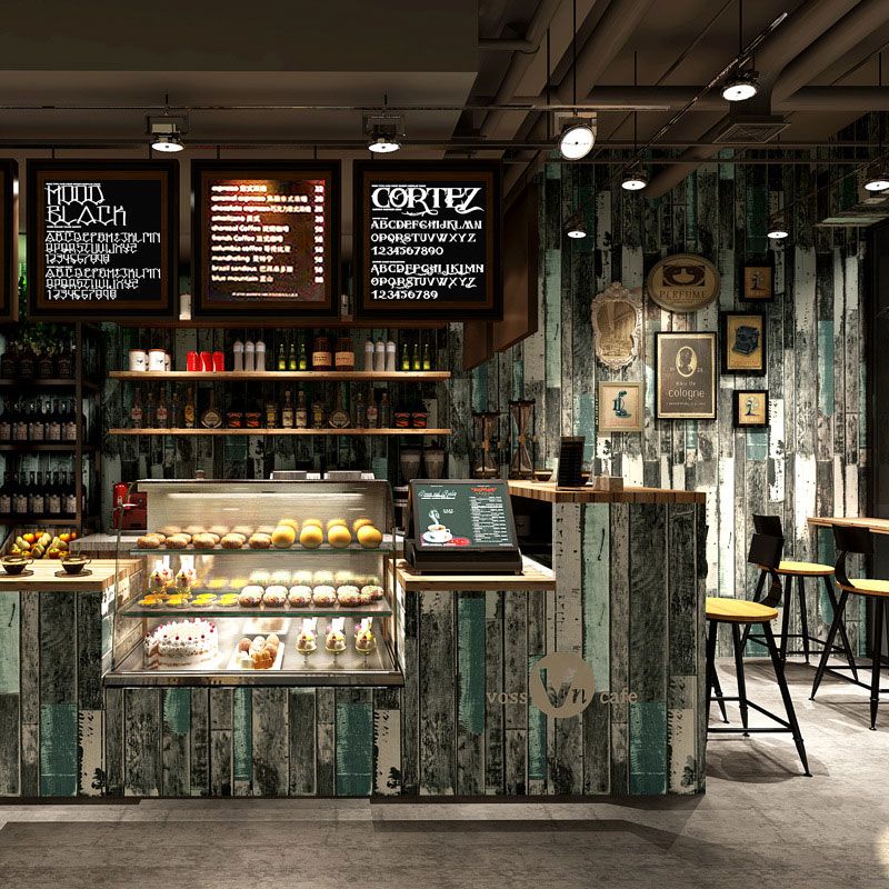 Vintage Wall Decor Faux Wood Non-Pasted Wallpaper, 20.5" x 33'